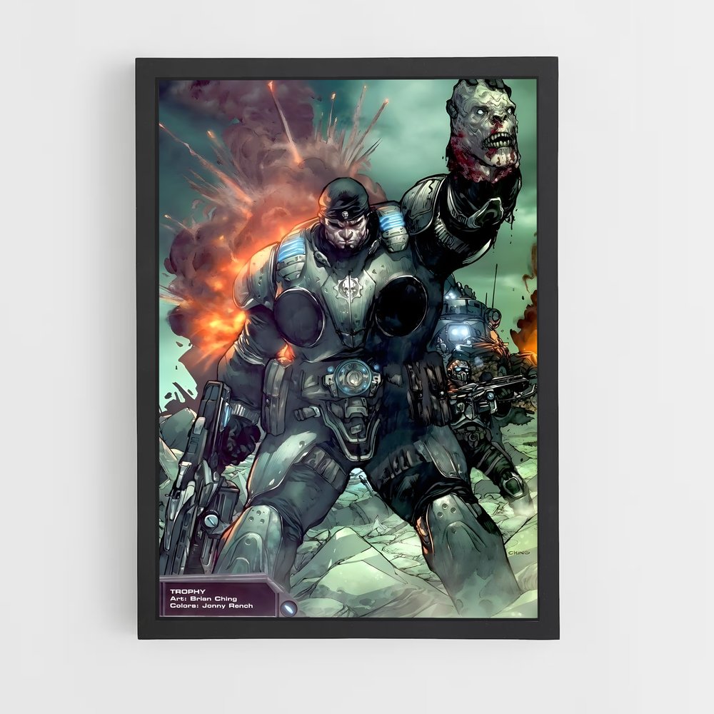 Poster Gears of Valor – affiche Gears of war (vue 2)